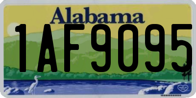 AL license plate 1AF9095