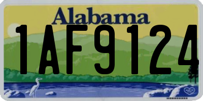 AL license plate 1AF9124