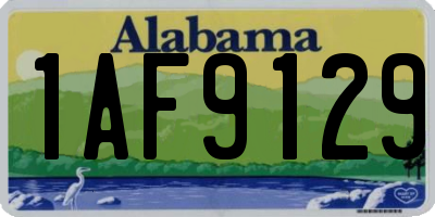 AL license plate 1AF9129