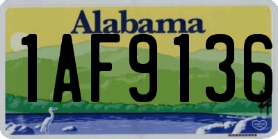 AL license plate 1AF9136