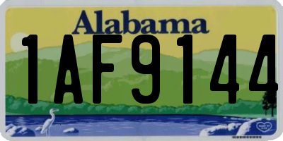 AL license plate 1AF9144