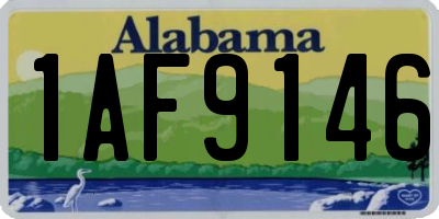 AL license plate 1AF9146