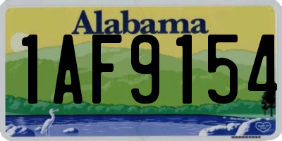 AL license plate 1AF9154