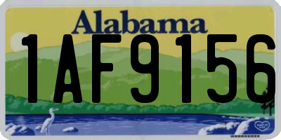 AL license plate 1AF9156