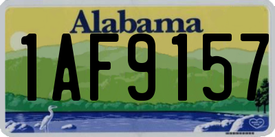 AL license plate 1AF9157
