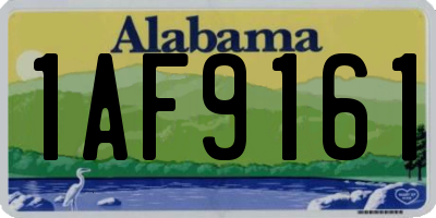 AL license plate 1AF9161