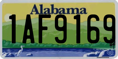 AL license plate 1AF9169