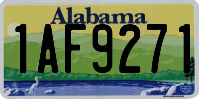 AL license plate 1AF9271