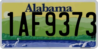AL license plate 1AF9373