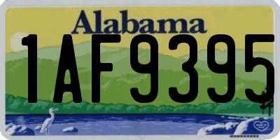 AL license plate 1AF9395