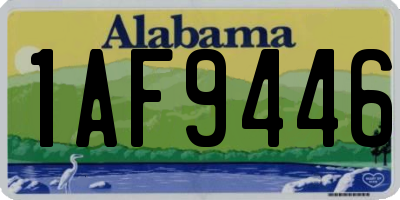 AL license plate 1AF9446