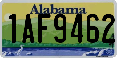 AL license plate 1AF9462