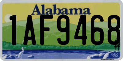 AL license plate 1AF9468