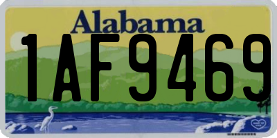 AL license plate 1AF9469