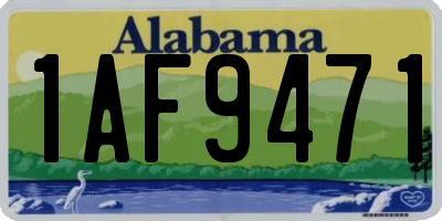AL license plate 1AF9471