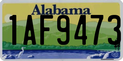 AL license plate 1AF9473