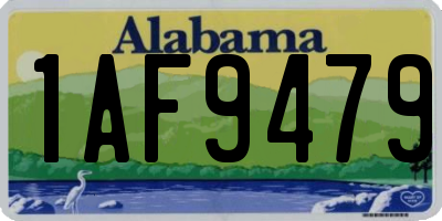AL license plate 1AF9479