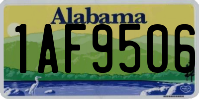 AL license plate 1AF9506