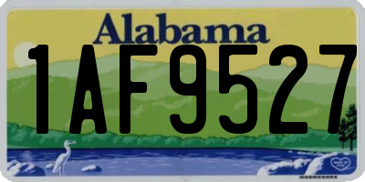 AL license plate 1AF9527
