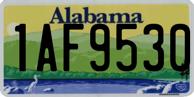 AL license plate 1AF9530
