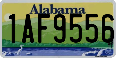 AL license plate 1AF9556