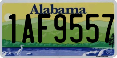 AL license plate 1AF9557