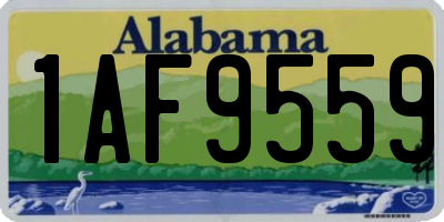 AL license plate 1AF9559
