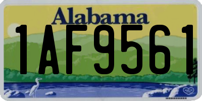 AL license plate 1AF9561