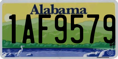 AL license plate 1AF9579