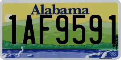 AL license plate 1AF9591