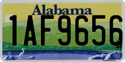 AL license plate 1AF9656