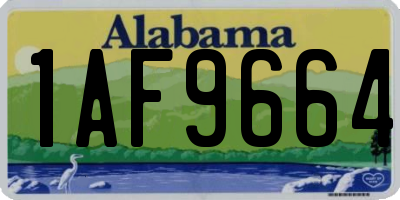 AL license plate 1AF9664