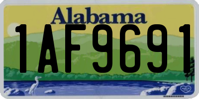 AL license plate 1AF9691