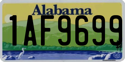 AL license plate 1AF9699