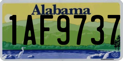 AL license plate 1AF9737
