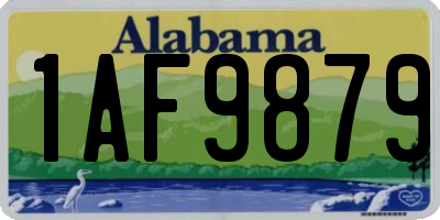 AL license plate 1AF9879