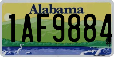 AL license plate 1AF9884