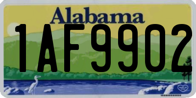 AL license plate 1AF9902
