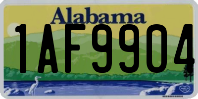 AL license plate 1AF9904