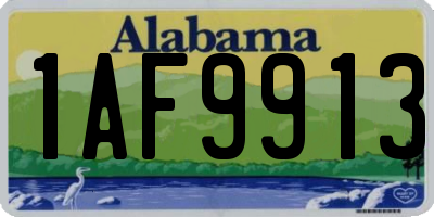 AL license plate 1AF9913