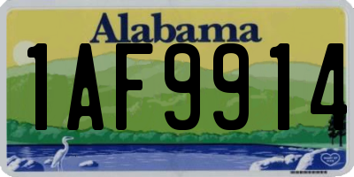 AL license plate 1AF9914