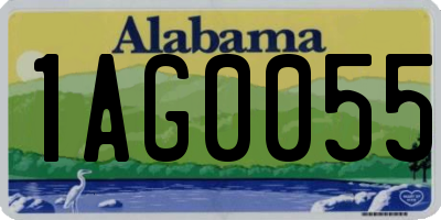 AL license plate 1AG0055