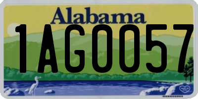 AL license plate 1AG0057