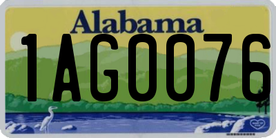 AL license plate 1AG0076
