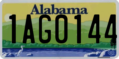AL license plate 1AG0144