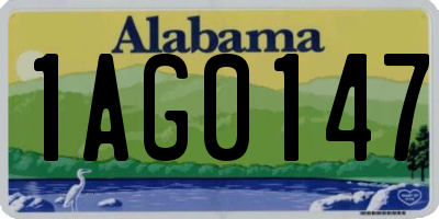 AL license plate 1AG0147