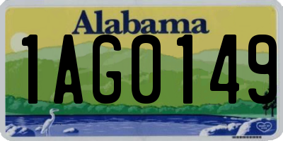 AL license plate 1AG0149
