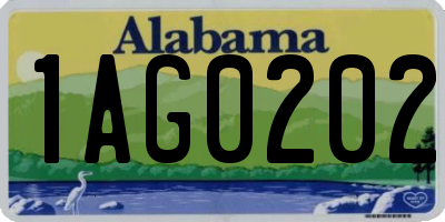 AL license plate 1AG0202