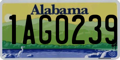 AL license plate 1AG0239