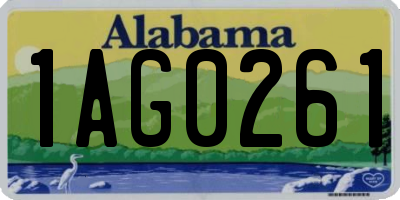 AL license plate 1AG0261